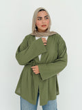 SOLENE Cardigan in Olive