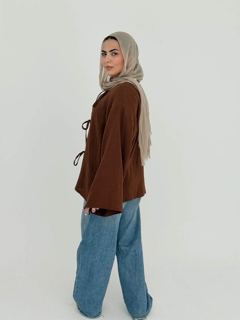 LUNA top in Brown