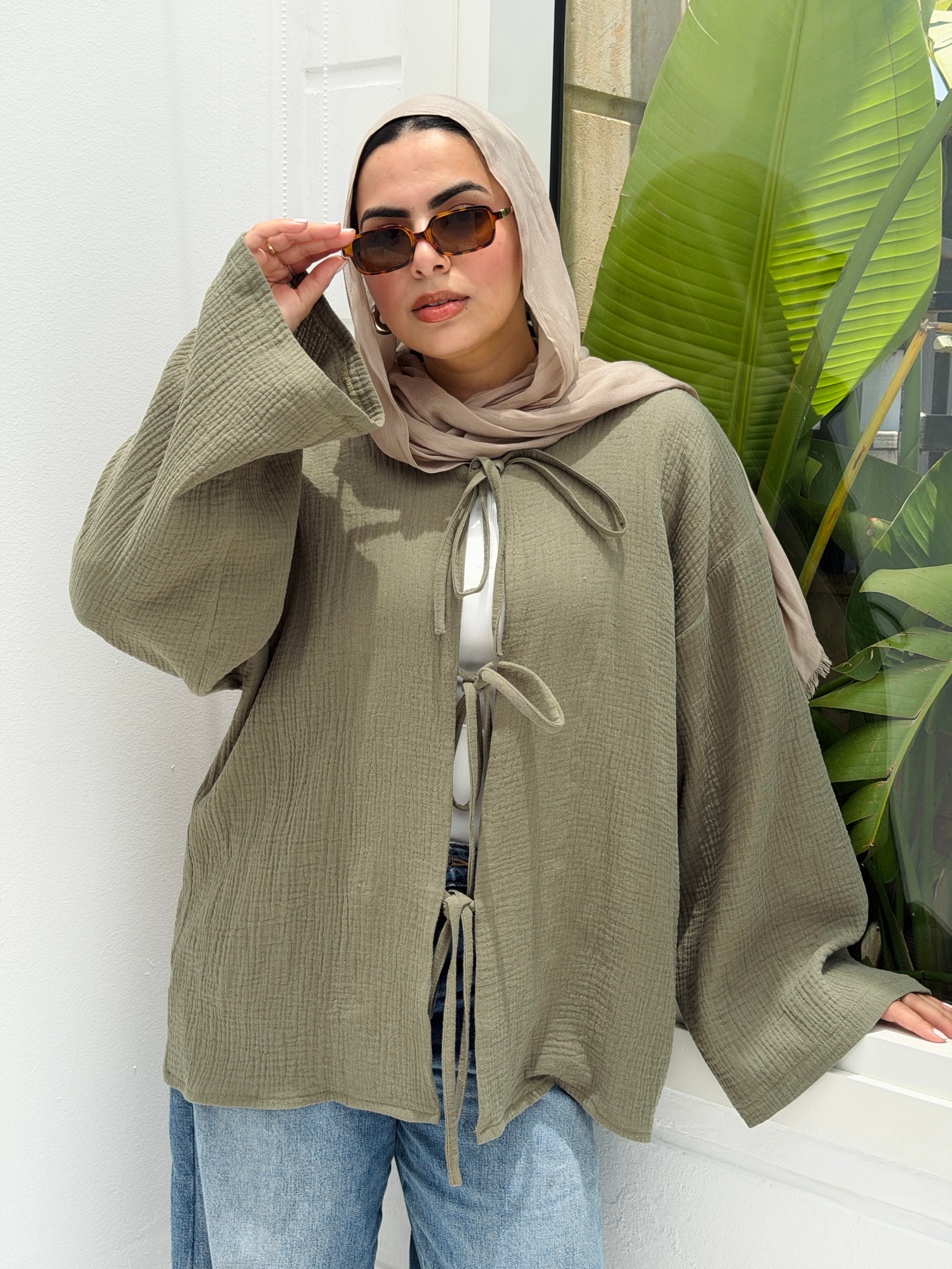 LUNA top in Olive