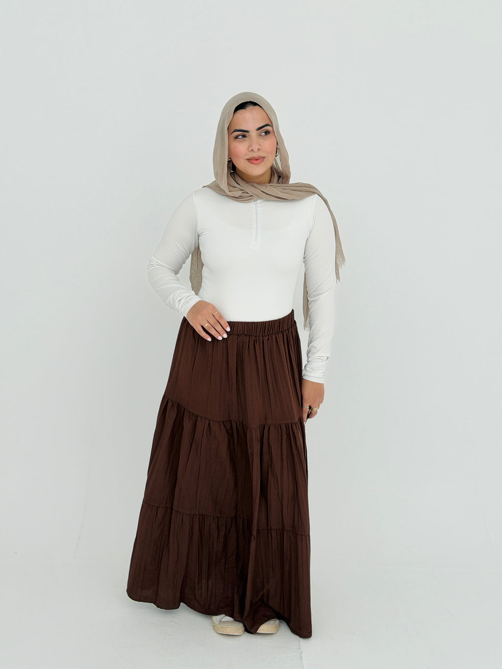 Pearl skirt in Brown