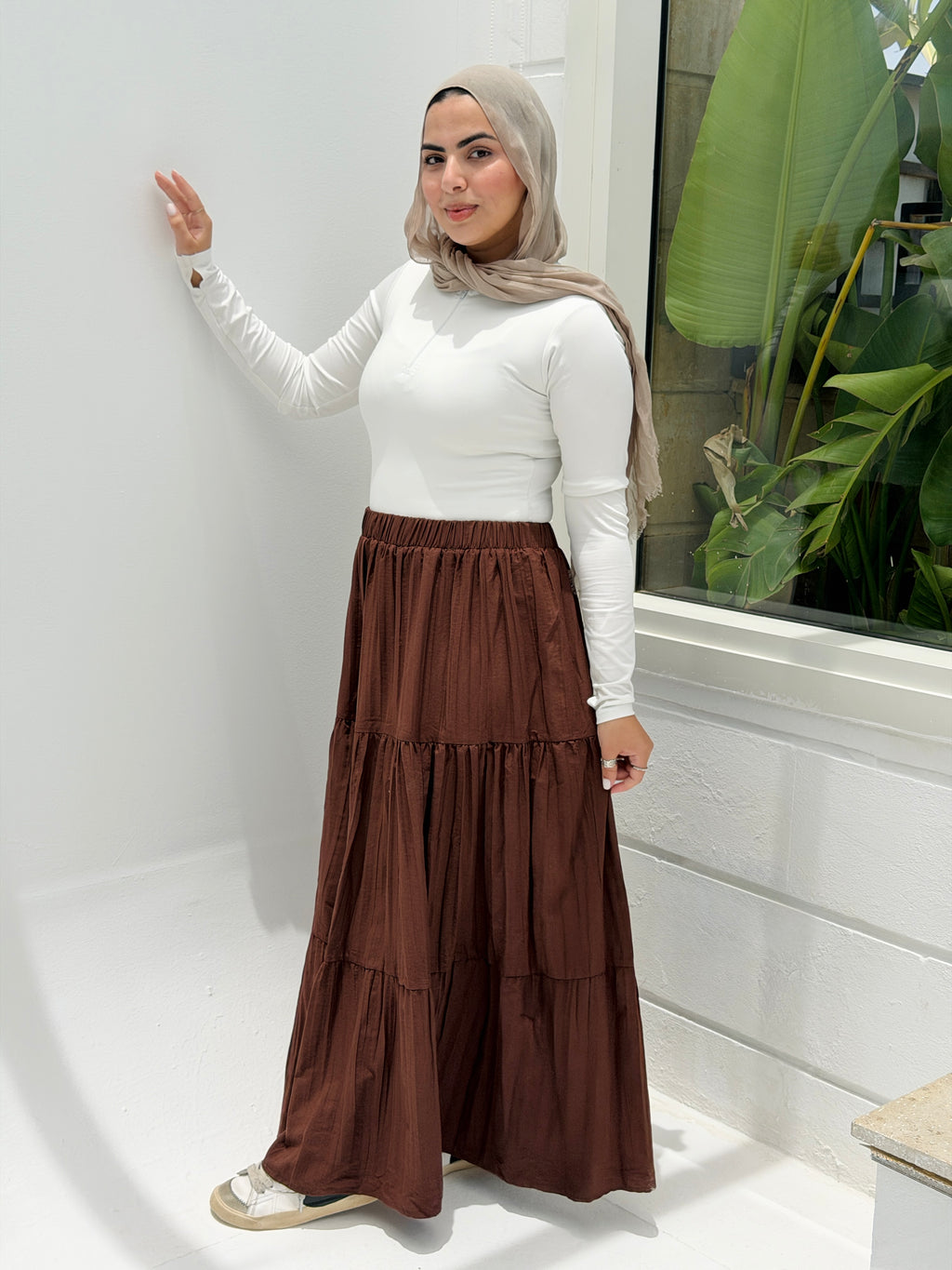 Pearl skirt in Brown