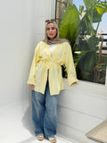 SOLENE Cardigan in Yellow