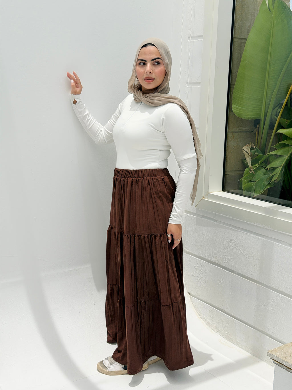 Pearl skirt in Brown