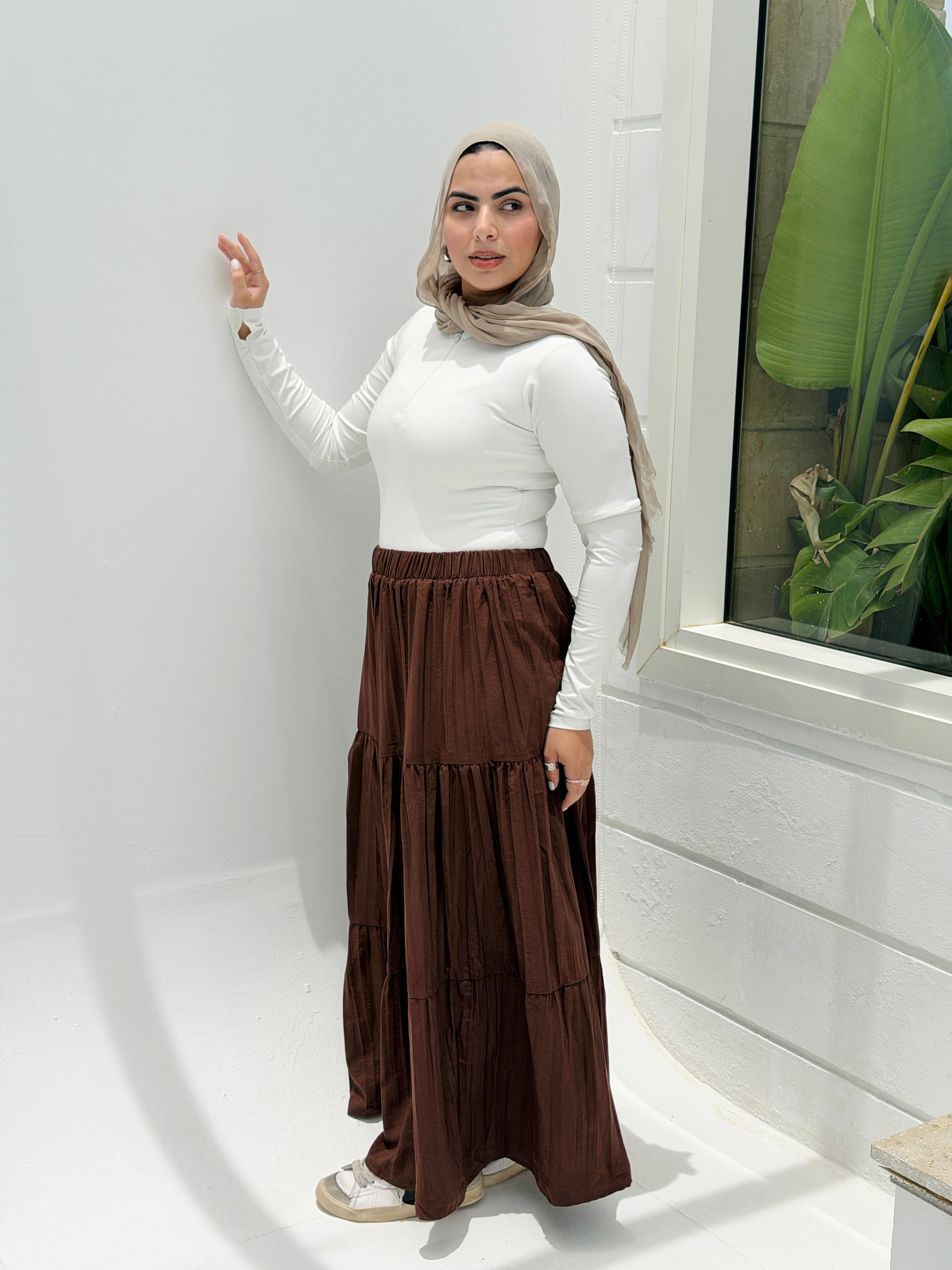 Pearl skirt in Brown