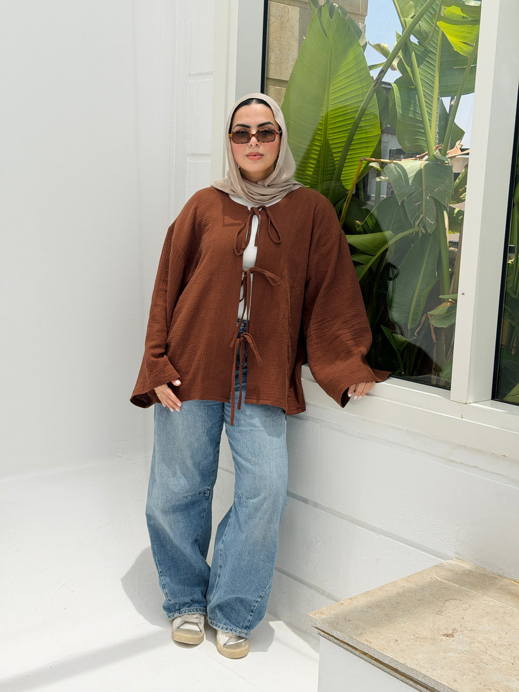 LUNA top in Brown