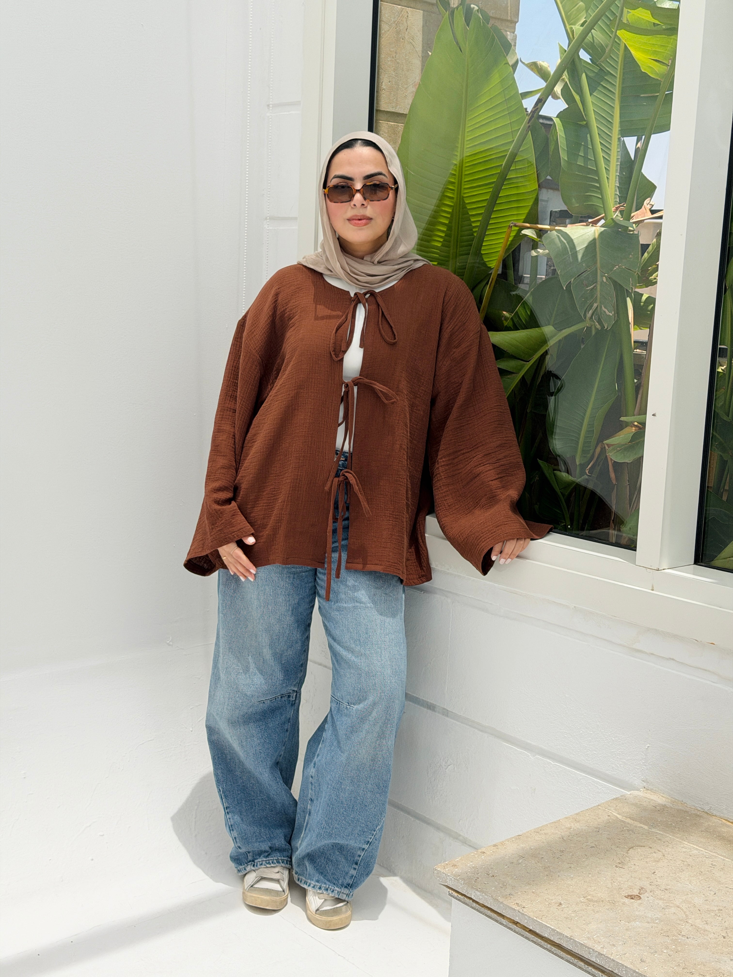 LUNA top in Brown
