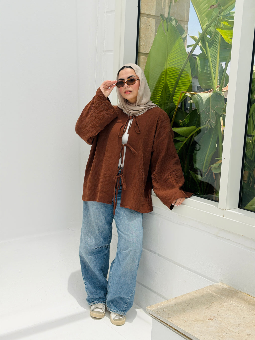 LUNA top in Brown
