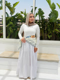 Pearl skirt in White