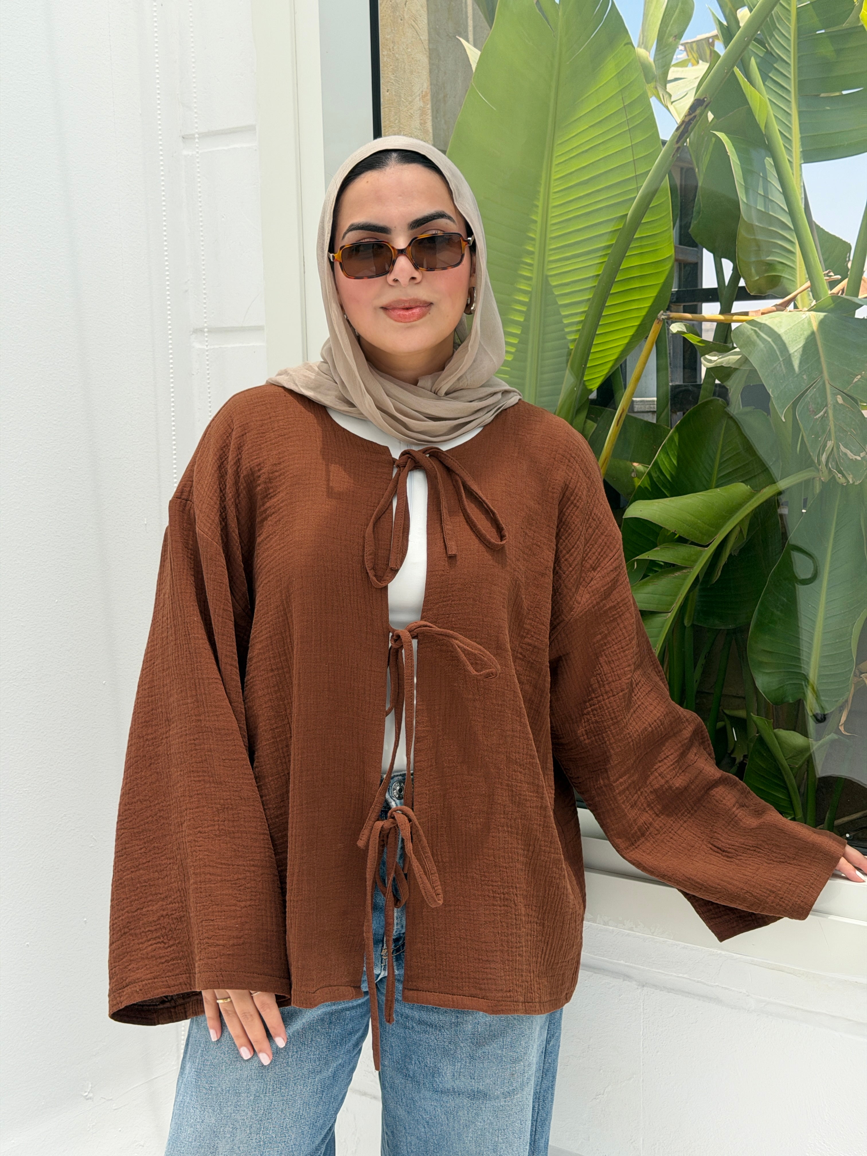 LUNA top in Brown