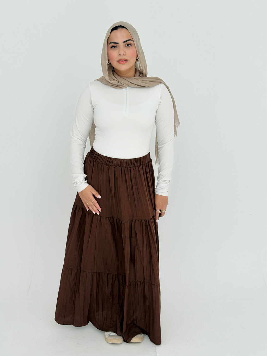 Pearl skirt in Brown
