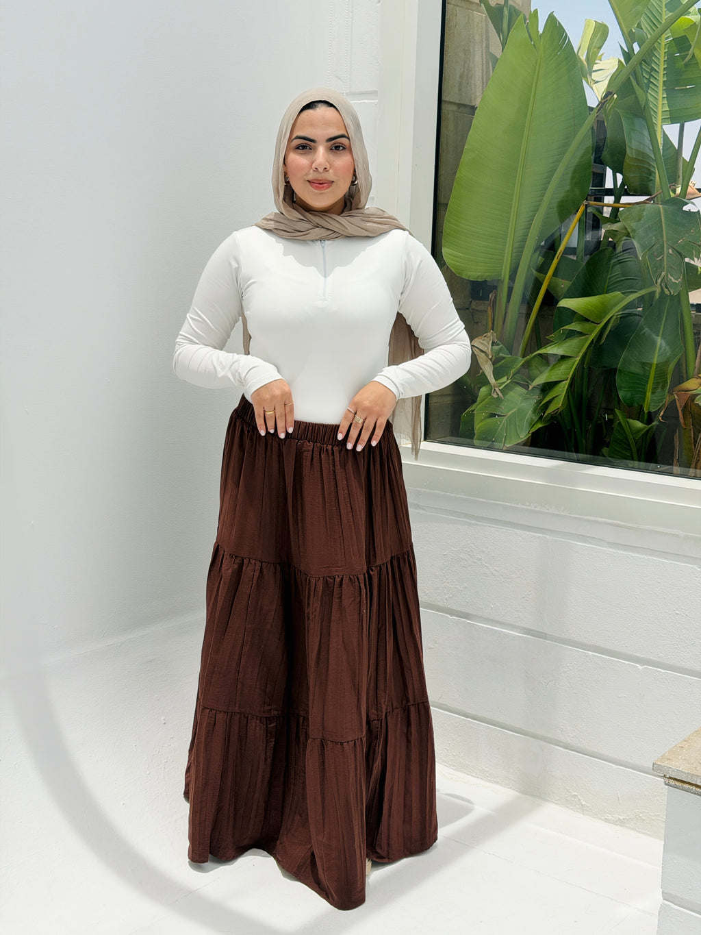 Pearl skirt in Brown