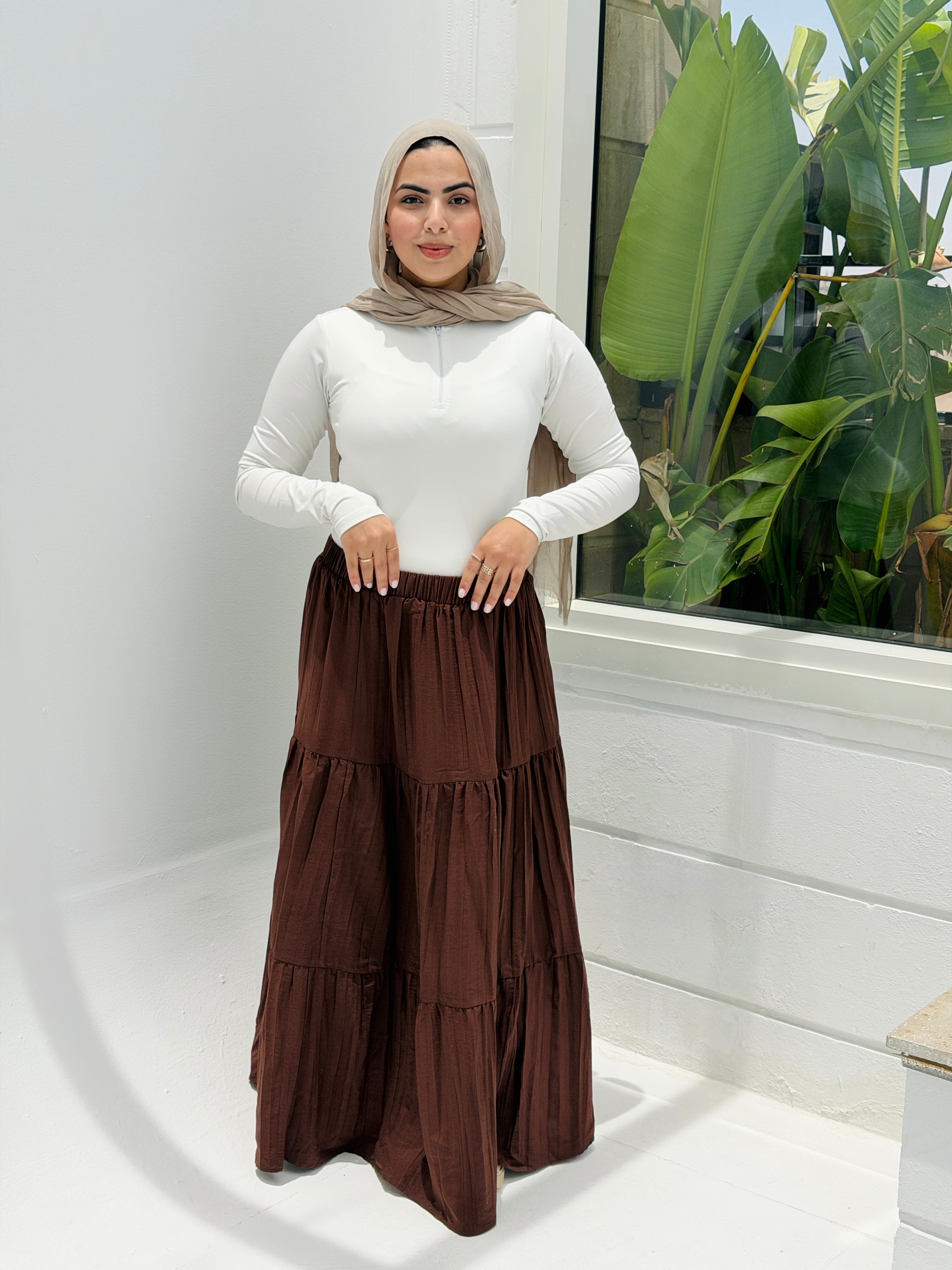 Pearl skirt in Brown