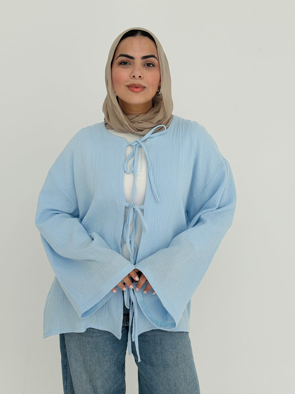 LUNA top in baby-blue