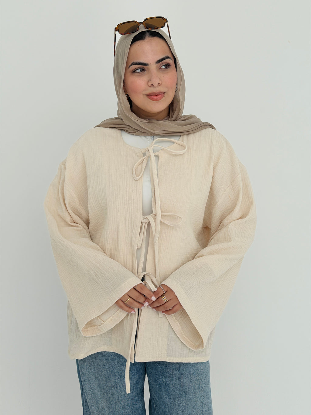 LUNA top in Beige