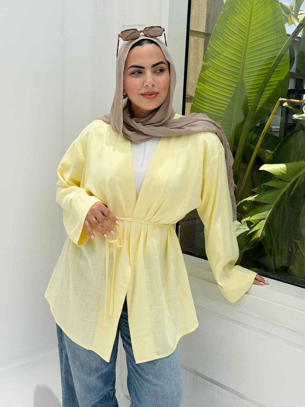 SOLENE Cardigan in Yellow