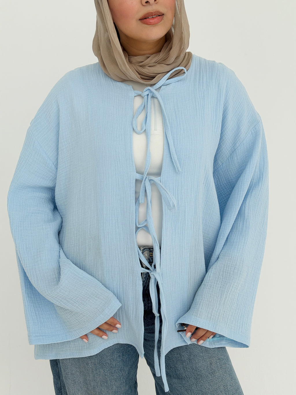 LUNA top in baby-blue