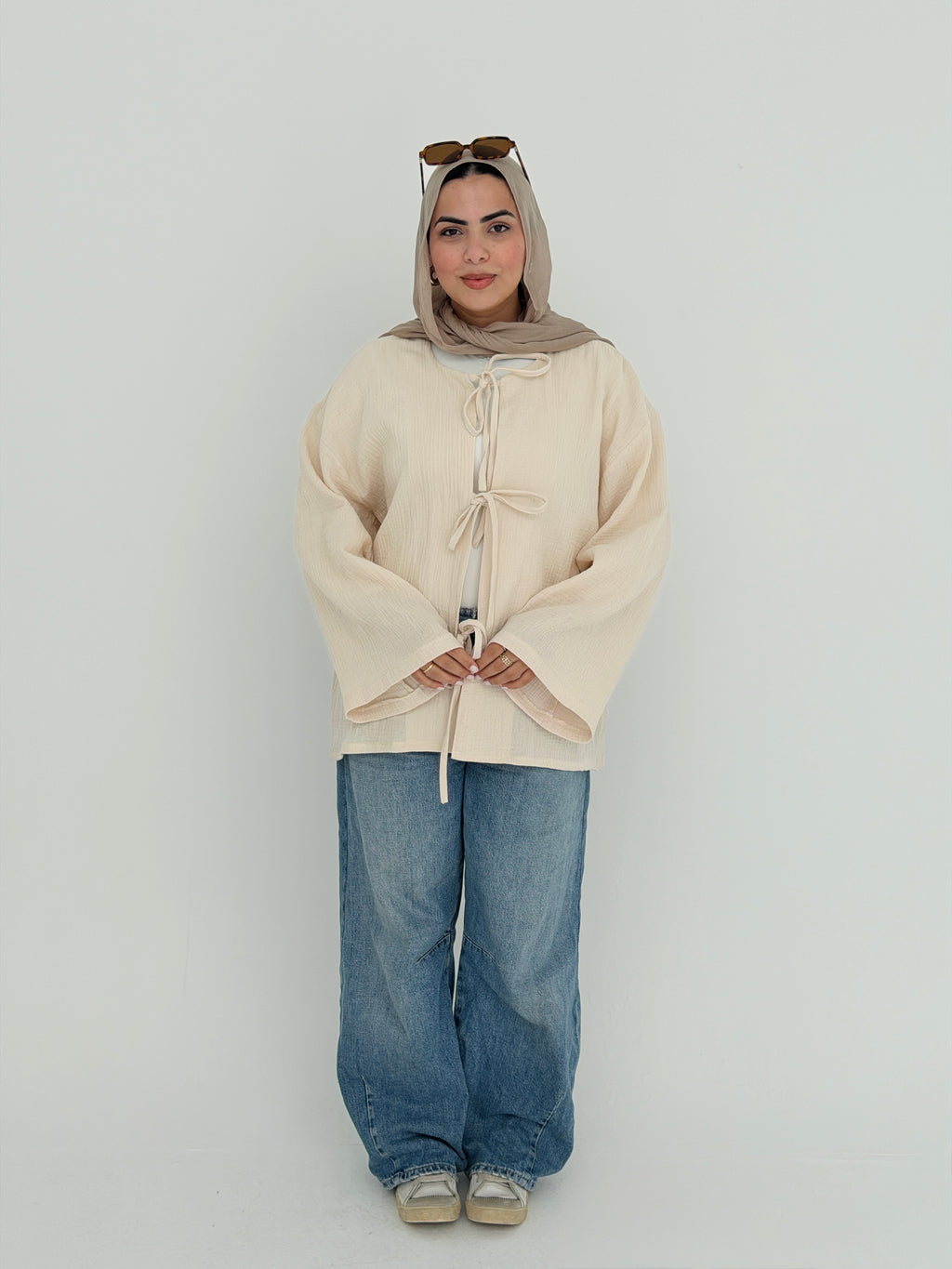LUNA top in Beige