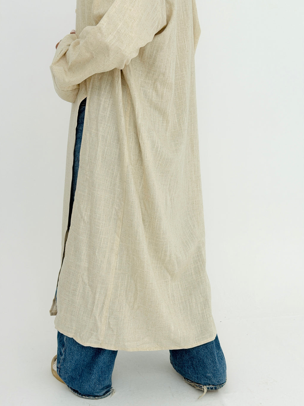 ALMA long shirt in Beige