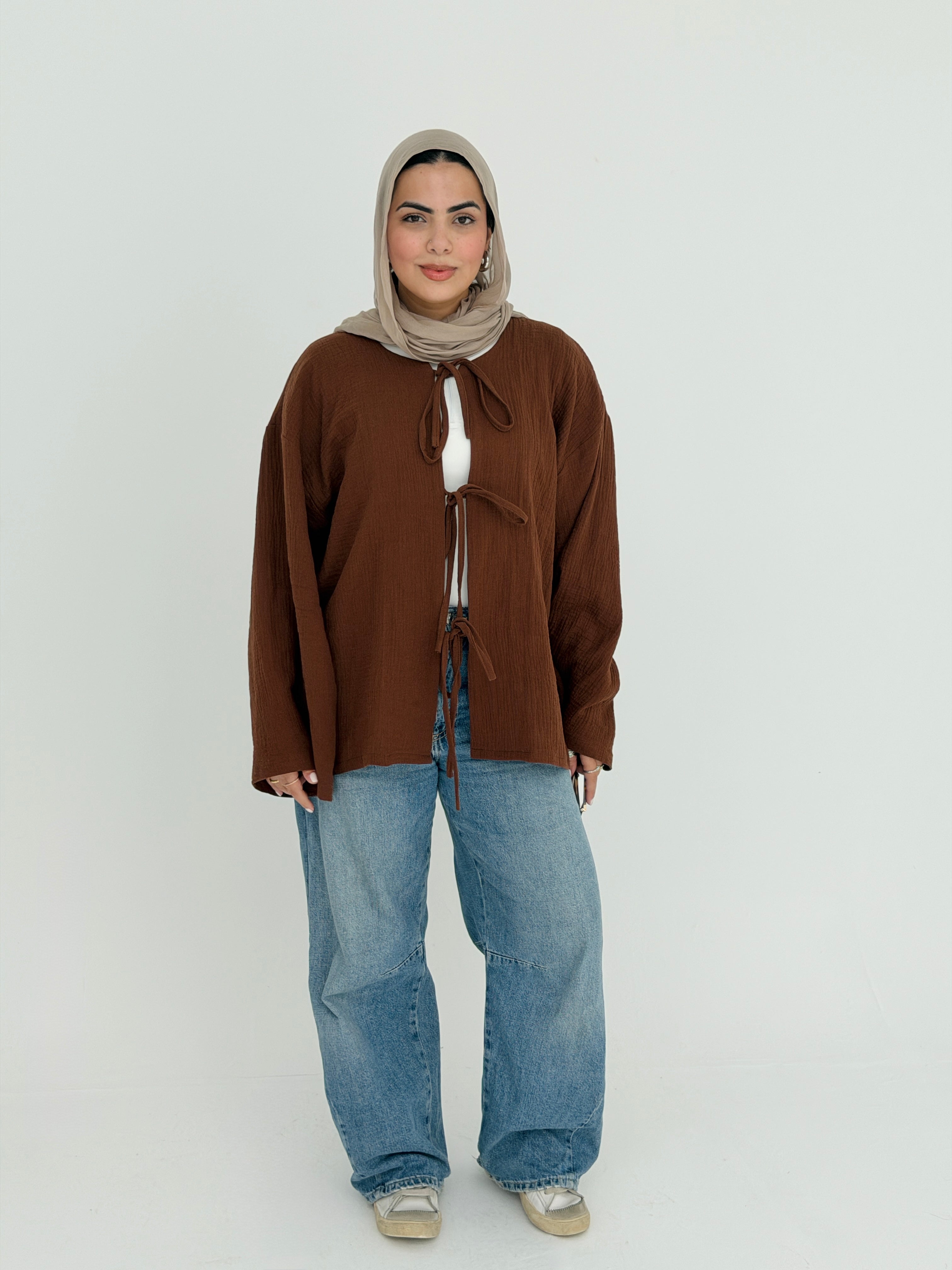 LUNA top in Brown