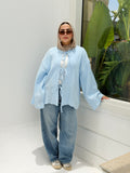 LUNA top in baby-blue