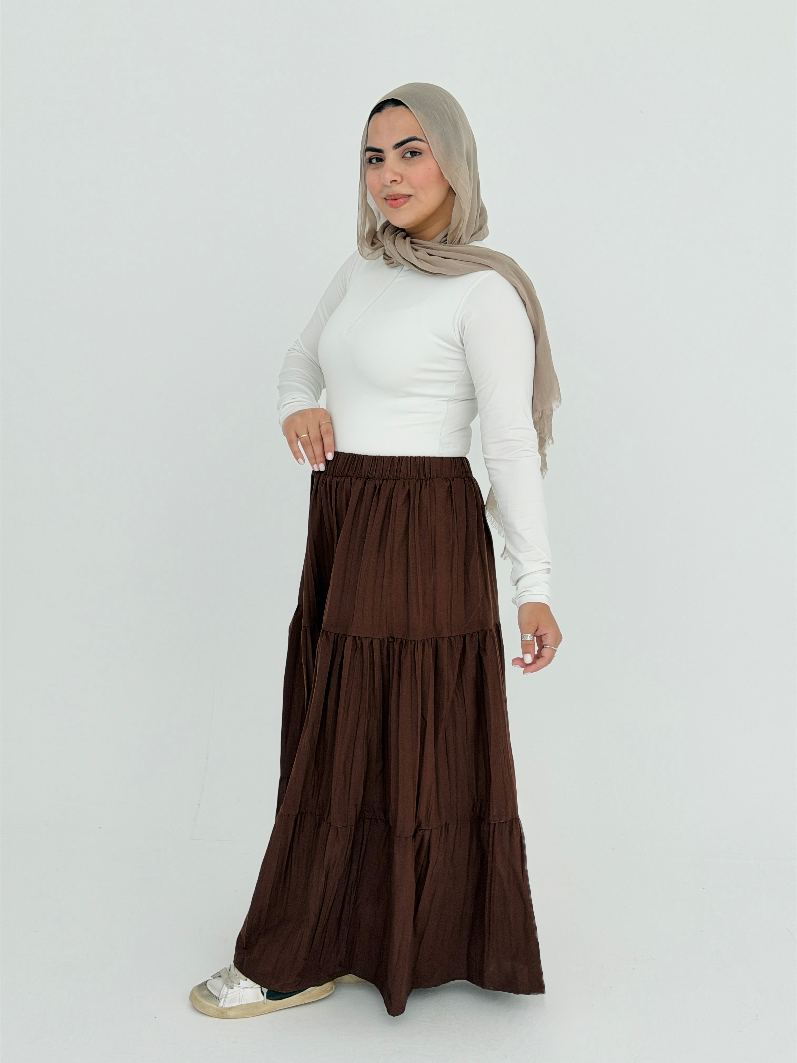 Pearl skirt in Brown