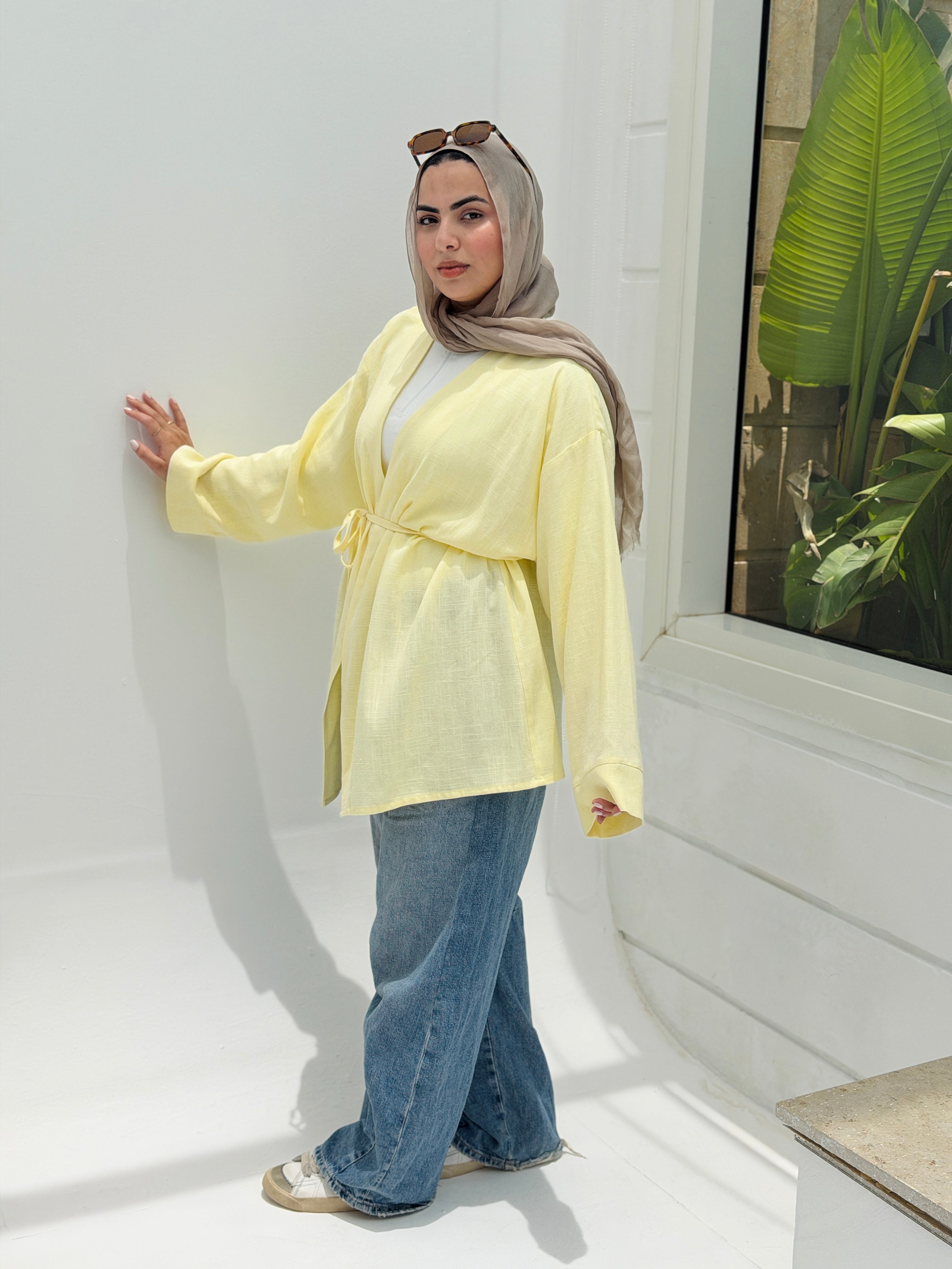 SOLENE Cardigan in Yellow