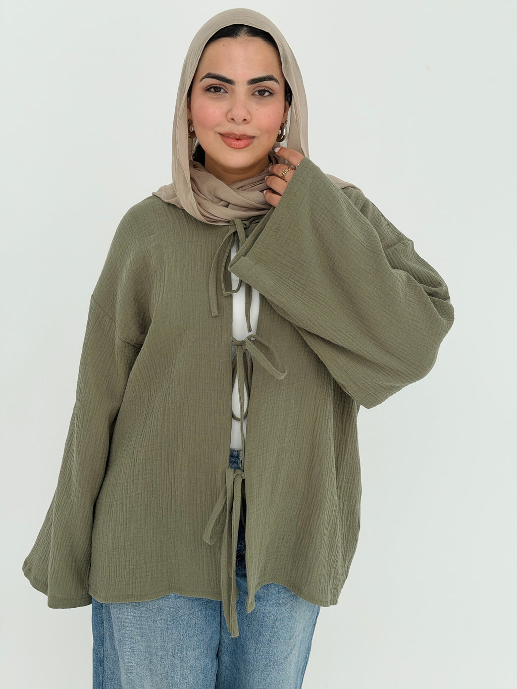 LUNA top in Olive